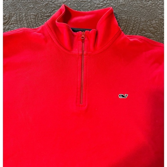 Vineyard Vines Quarter Zip Red Size Large - Picture 3 of 8